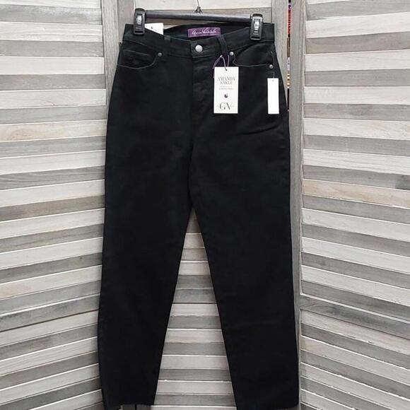 Womens Amanda Ankle Cut Hem 5 Pocket Jeans | Gloria Vanderbilt | 4 Long - Picture 1 of 13
